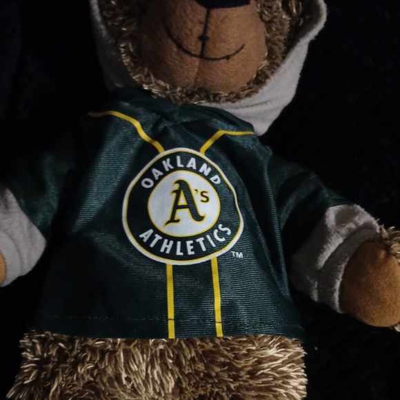 Oakland A's Athletics Baseball Teddy Bear Game Souvenir Jersey Hoodie MLB 18" - Picture 2 of 15